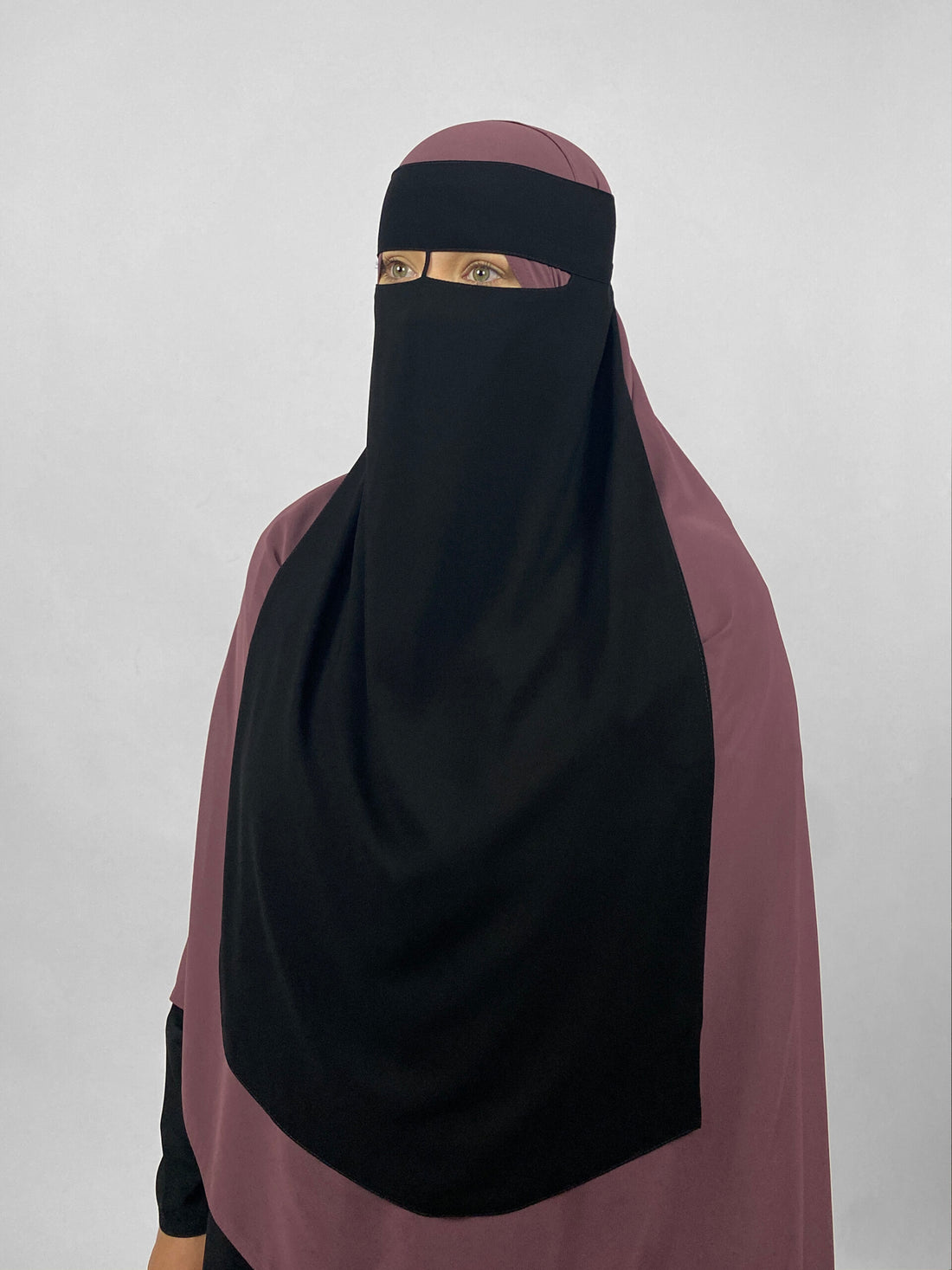 Extra Long Niqab | 1 Layer | Thick Nose String