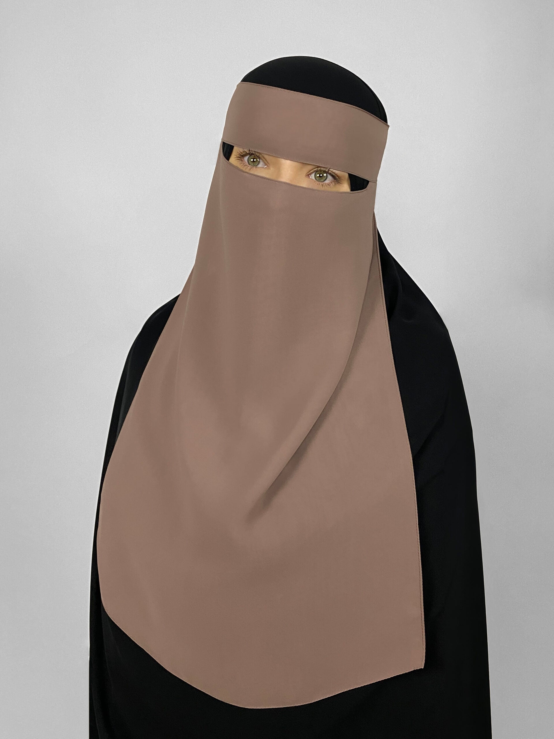 Short 2 Layer Niqab: Pinch