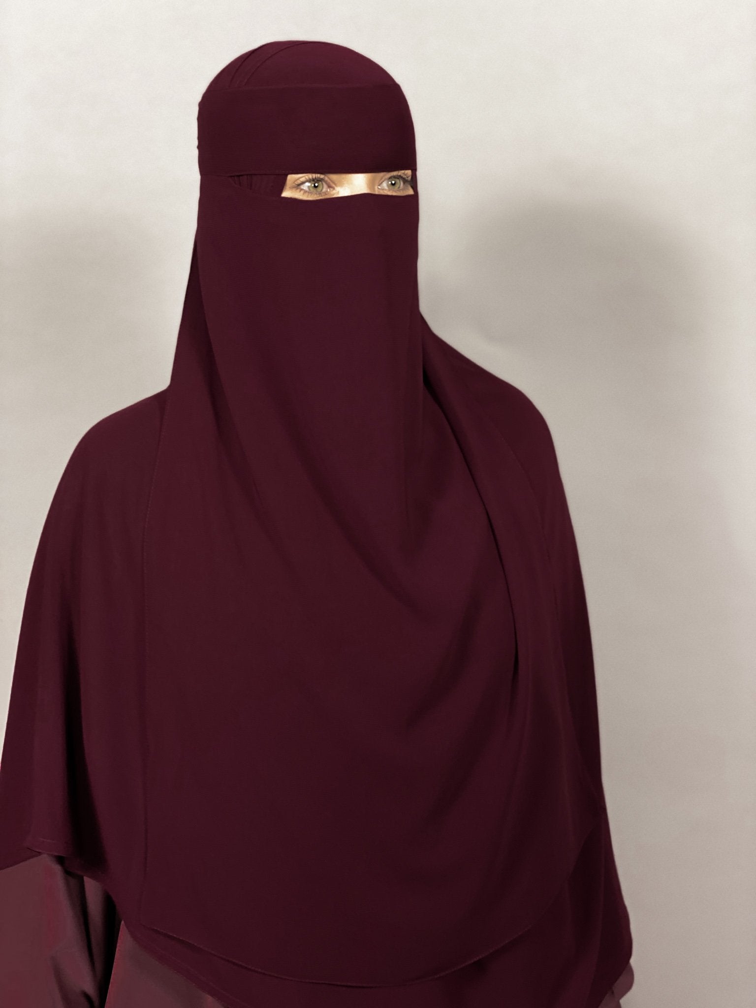 Extra Long 24" Niqab | 1 Layer | No Pinch
