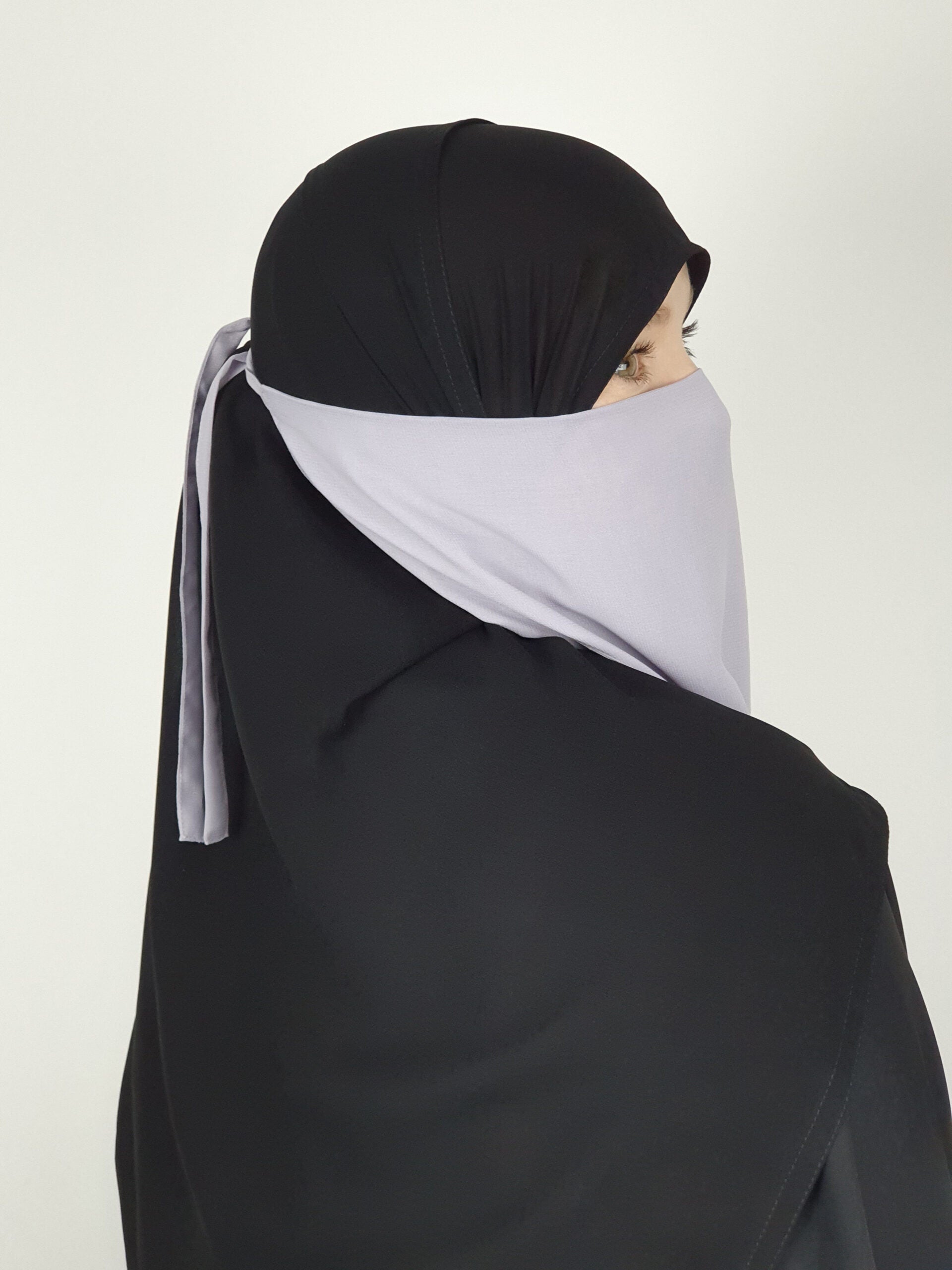 Short Half Niqab | Tie back