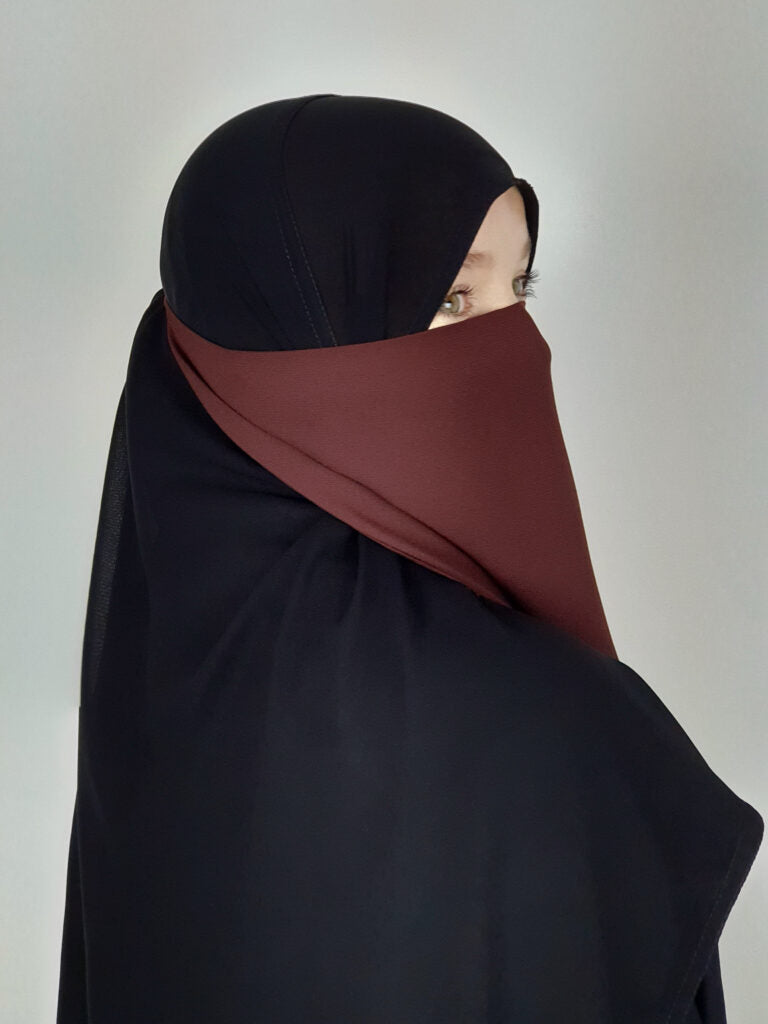 Short Half Niqab | Tie back