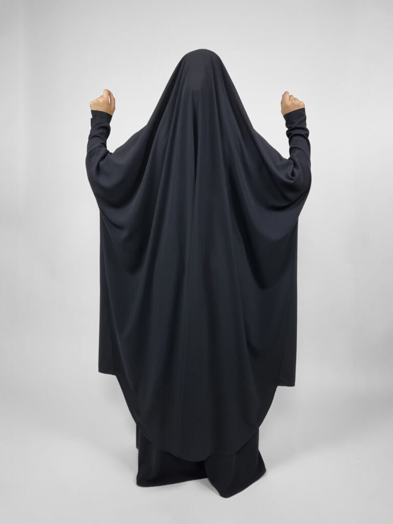 Matte 2 Piece Wudhu Friendly Jilbab | Zip Cuffs
