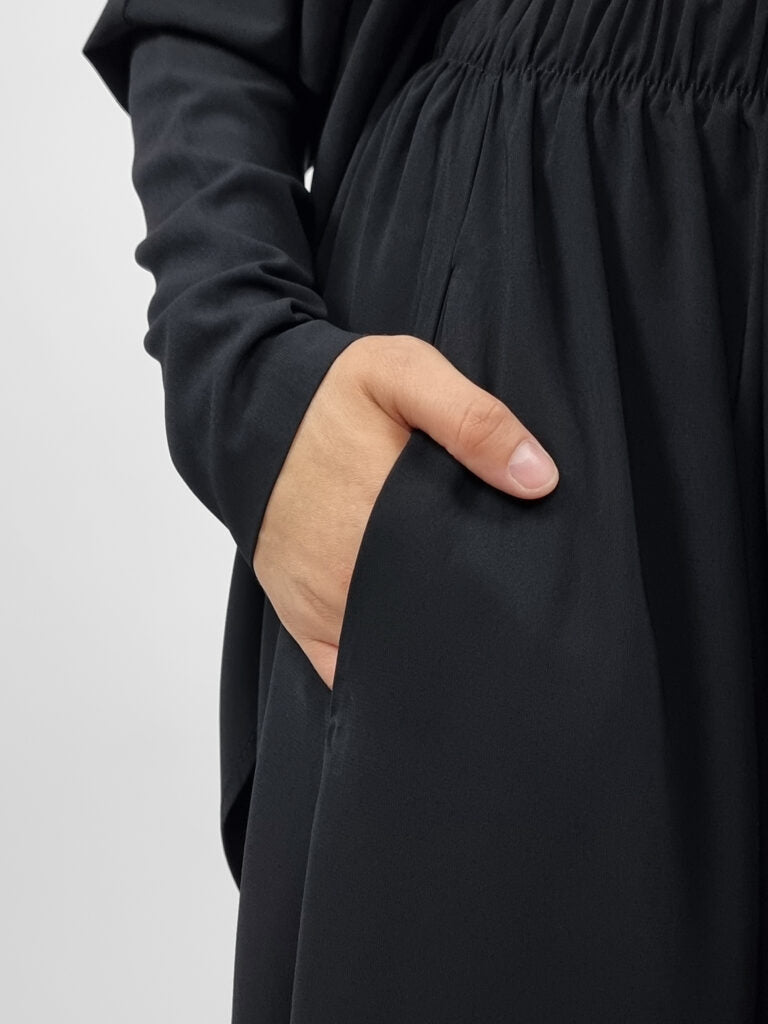 Matte 2 Piece Wudhu Friendly Jilbab | Zip Cuffs