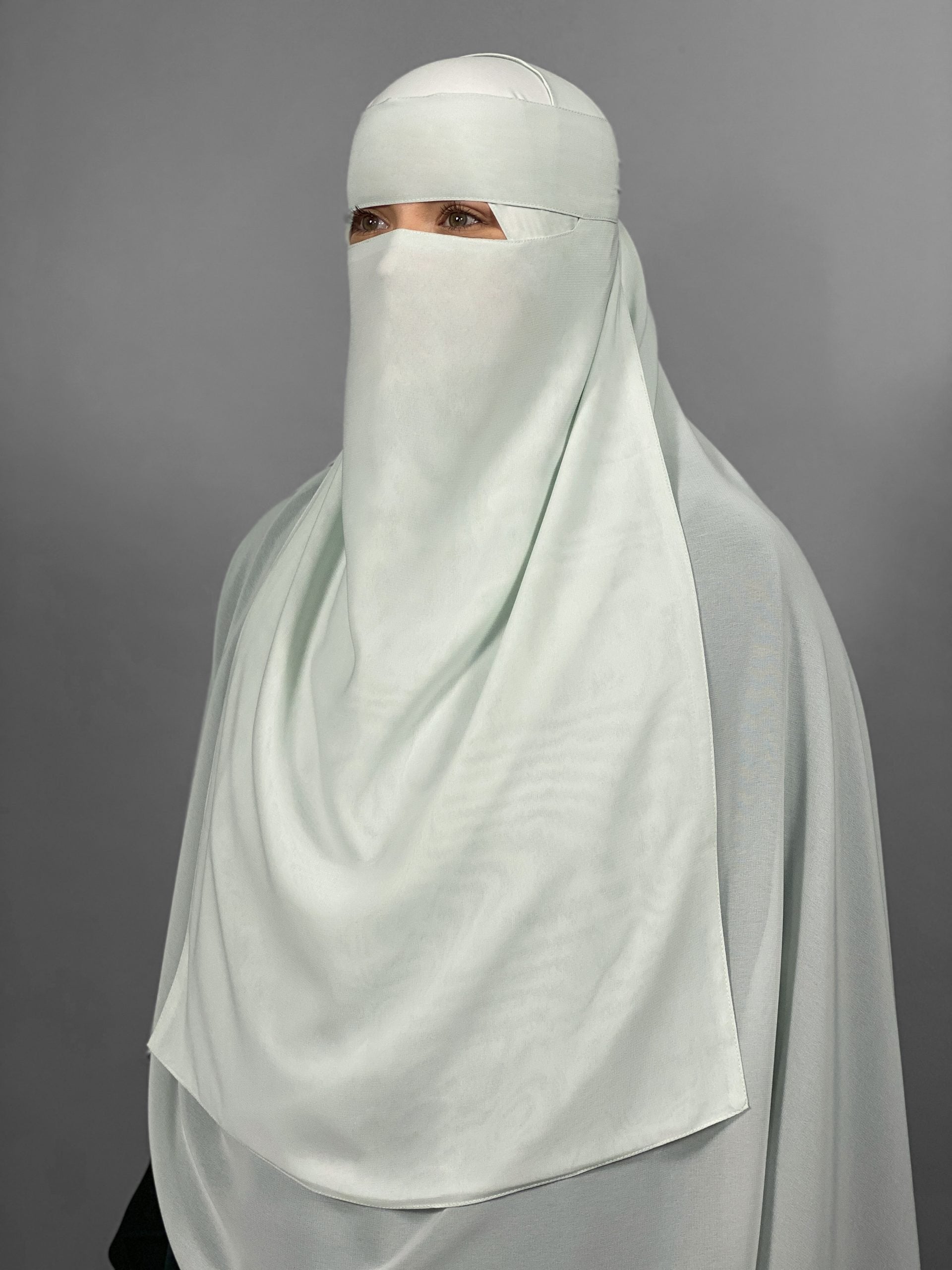 Extra Long 24" Niqab | 1 Layer | No Pinch