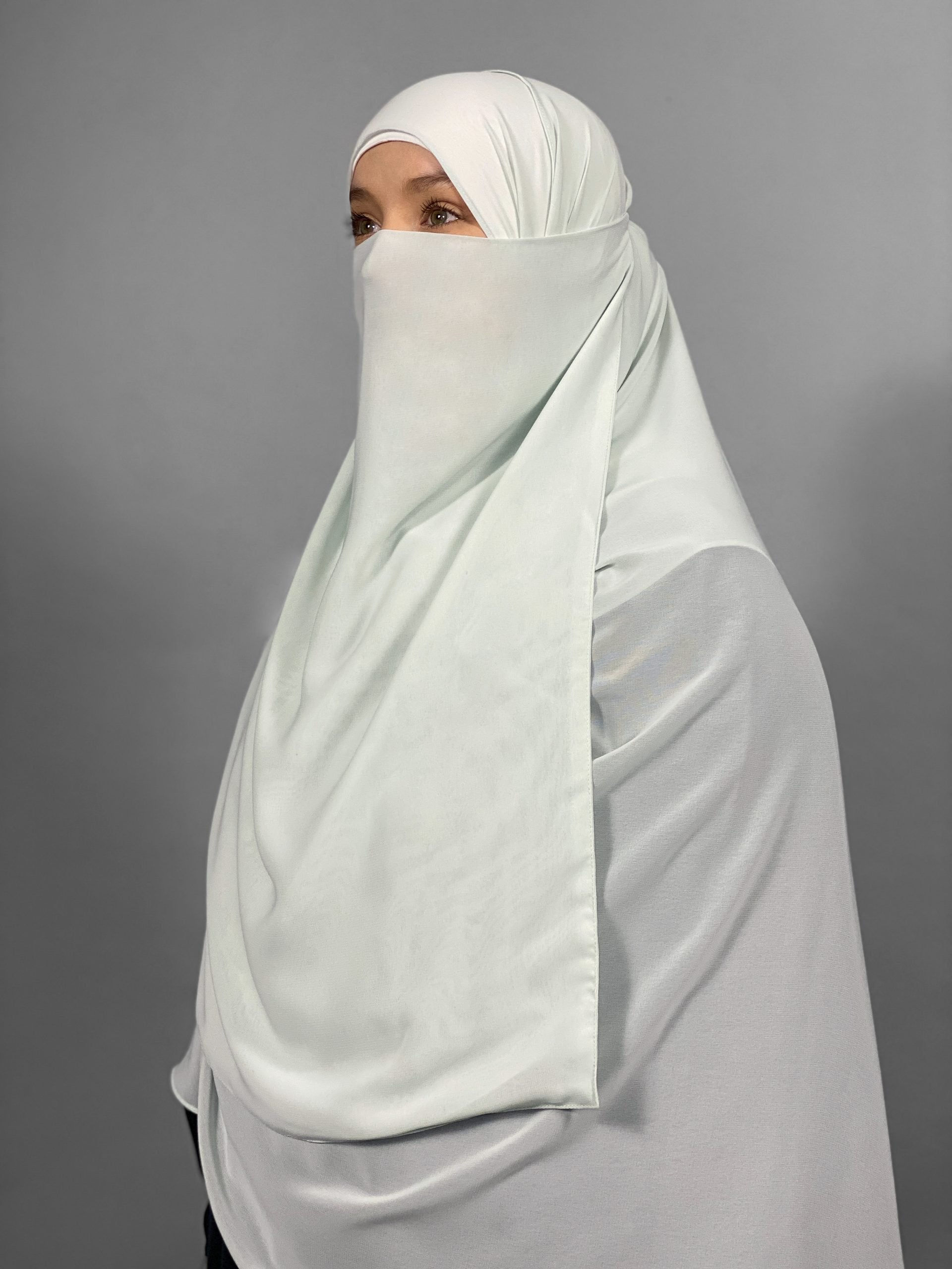 Extra Long 24" Half Niqab | Tie Back