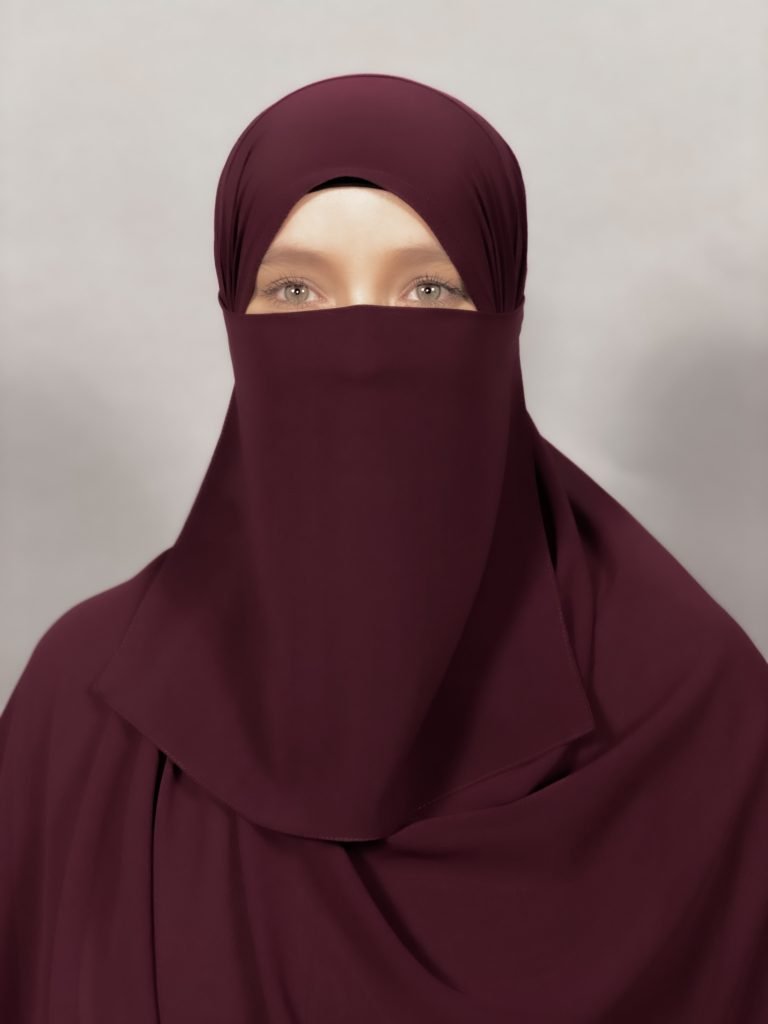 Short Half Niqab | Tie back