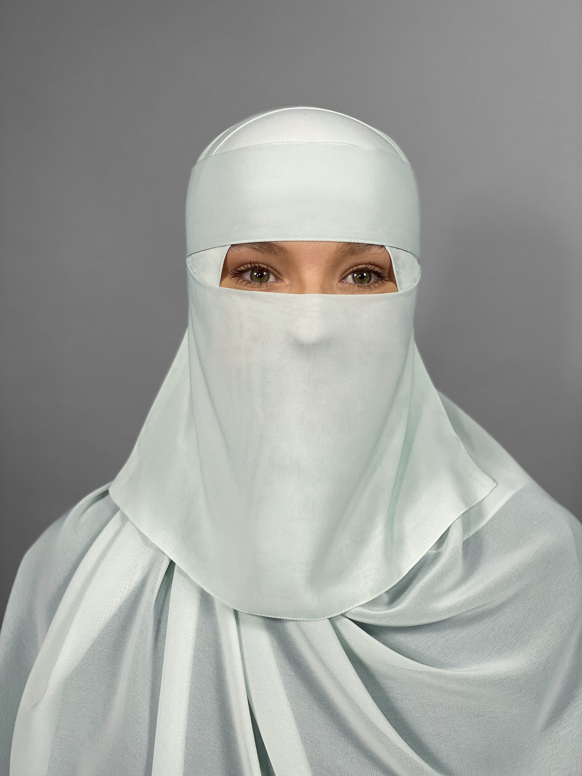 8" 1 Layer Niqab: Wide Eye Opening