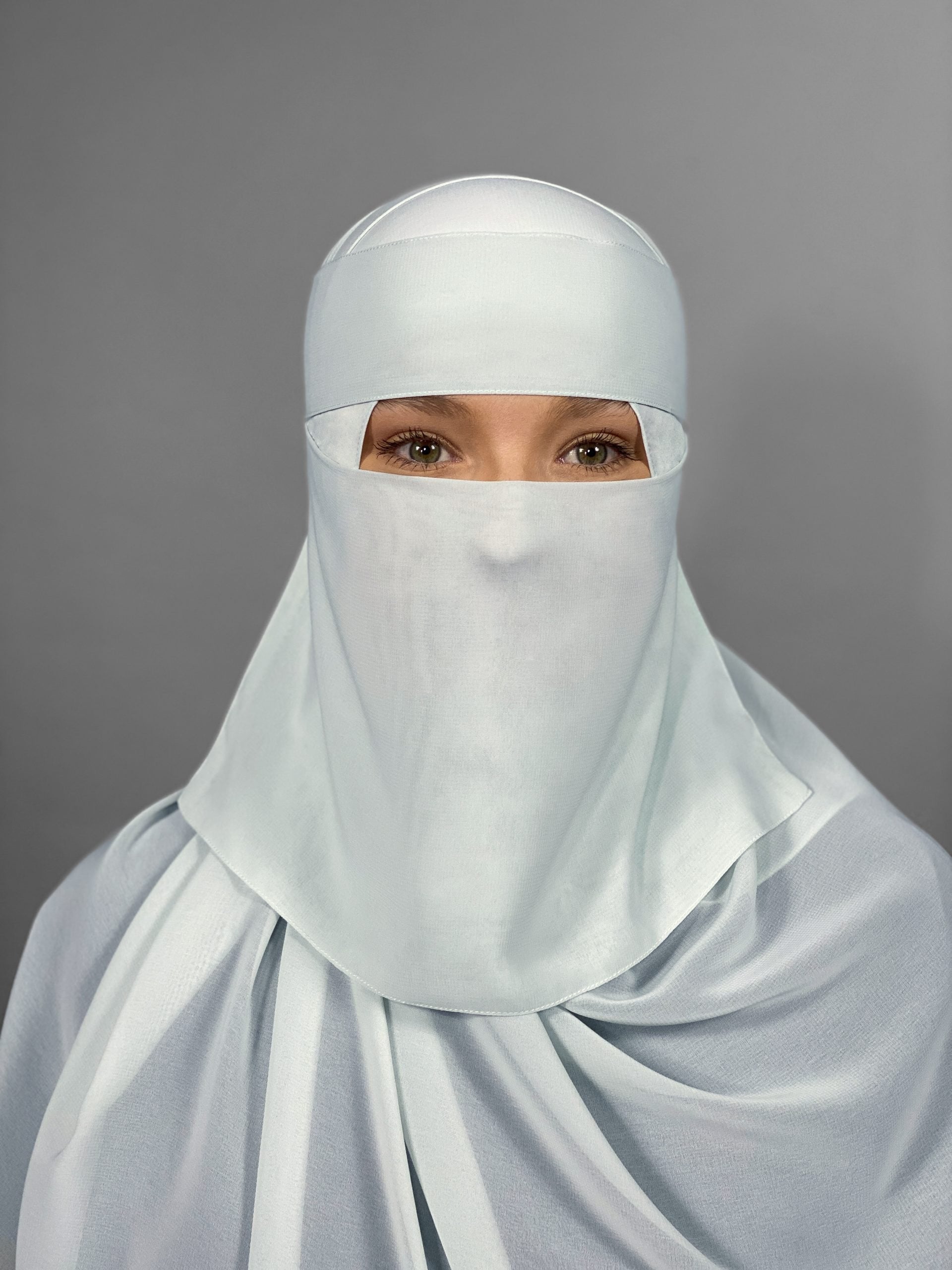 8" 1 Layer Niqab: Wide Eye Opening