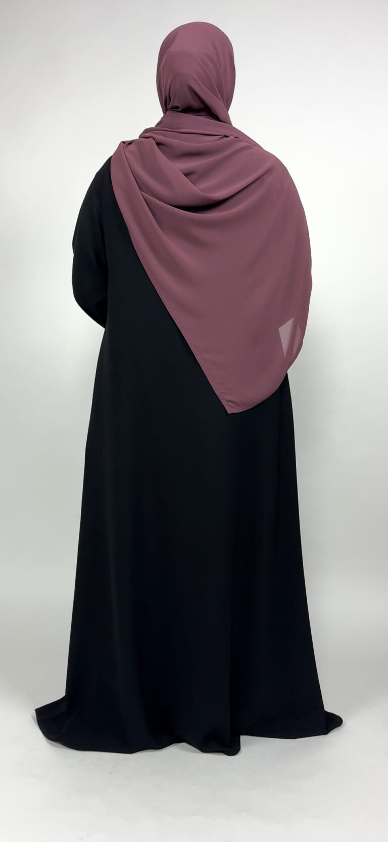 Stretchy Abaya with Elastic Cuffs