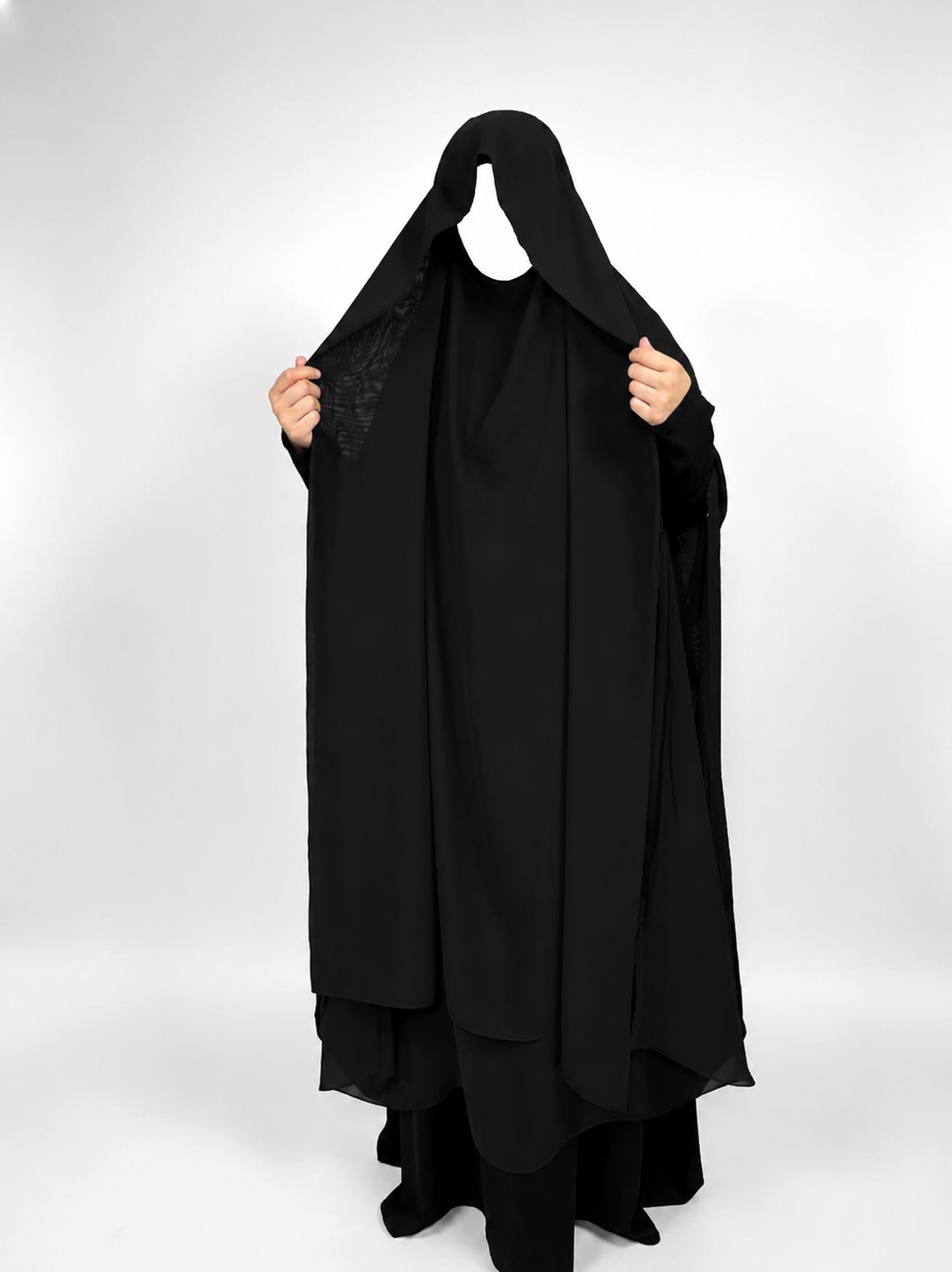 The Concealed Khimar | Long | 2 Layer | Snap Buttons