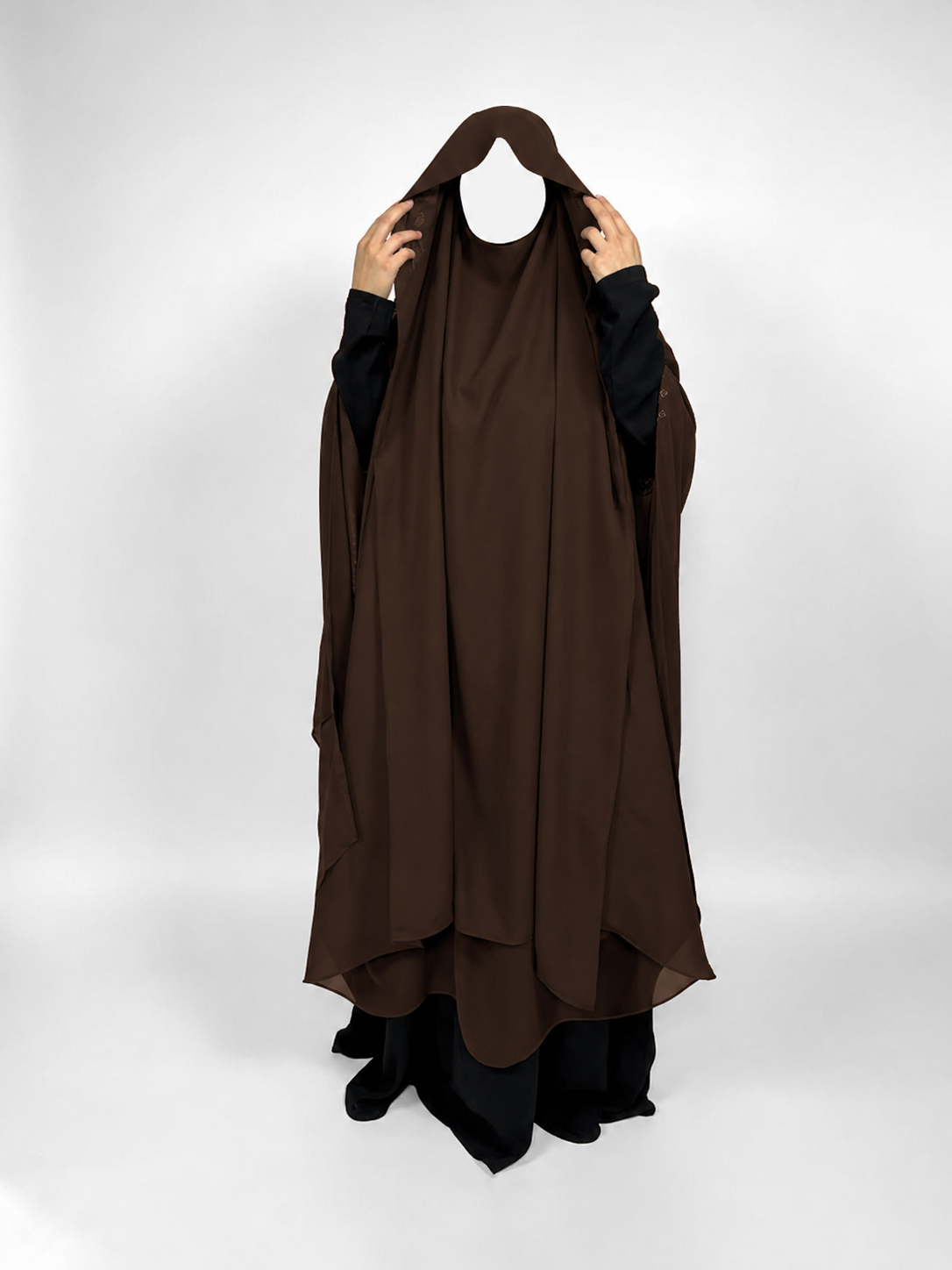 The Concealed Khimar | Long | 2 Layer | Snap Buttons