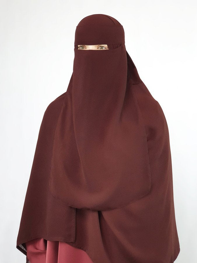 Extra Long 24" Niqab | 1 Layer | No Pinch