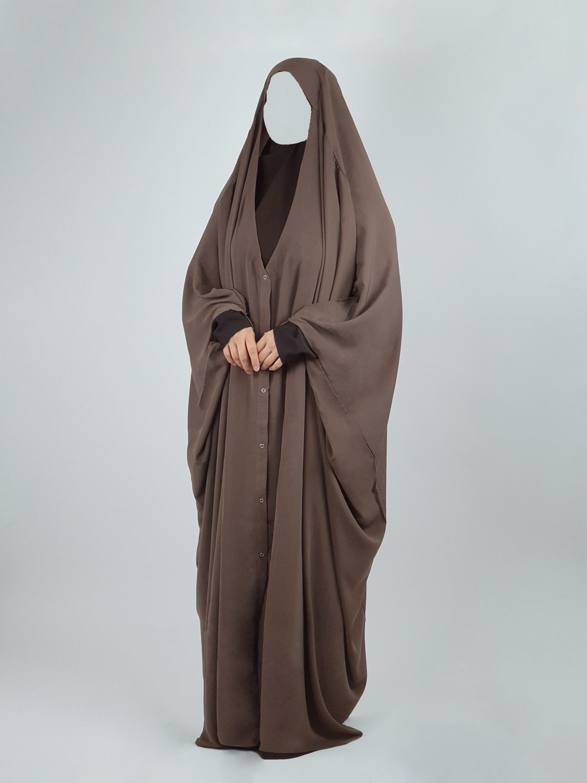 Front Buttoned Jilbab | Matte
