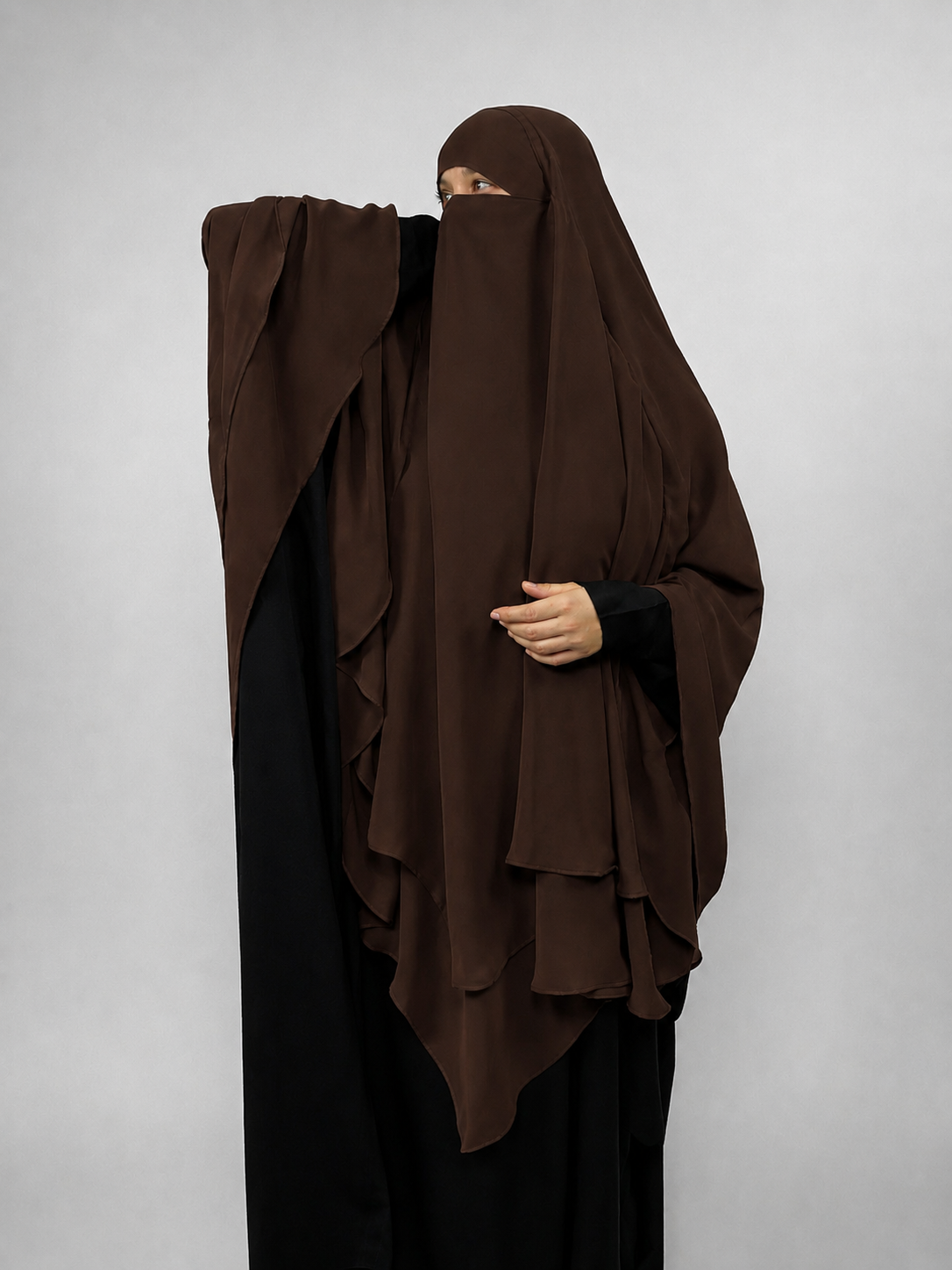Diamond Layered Chiffon Khimar