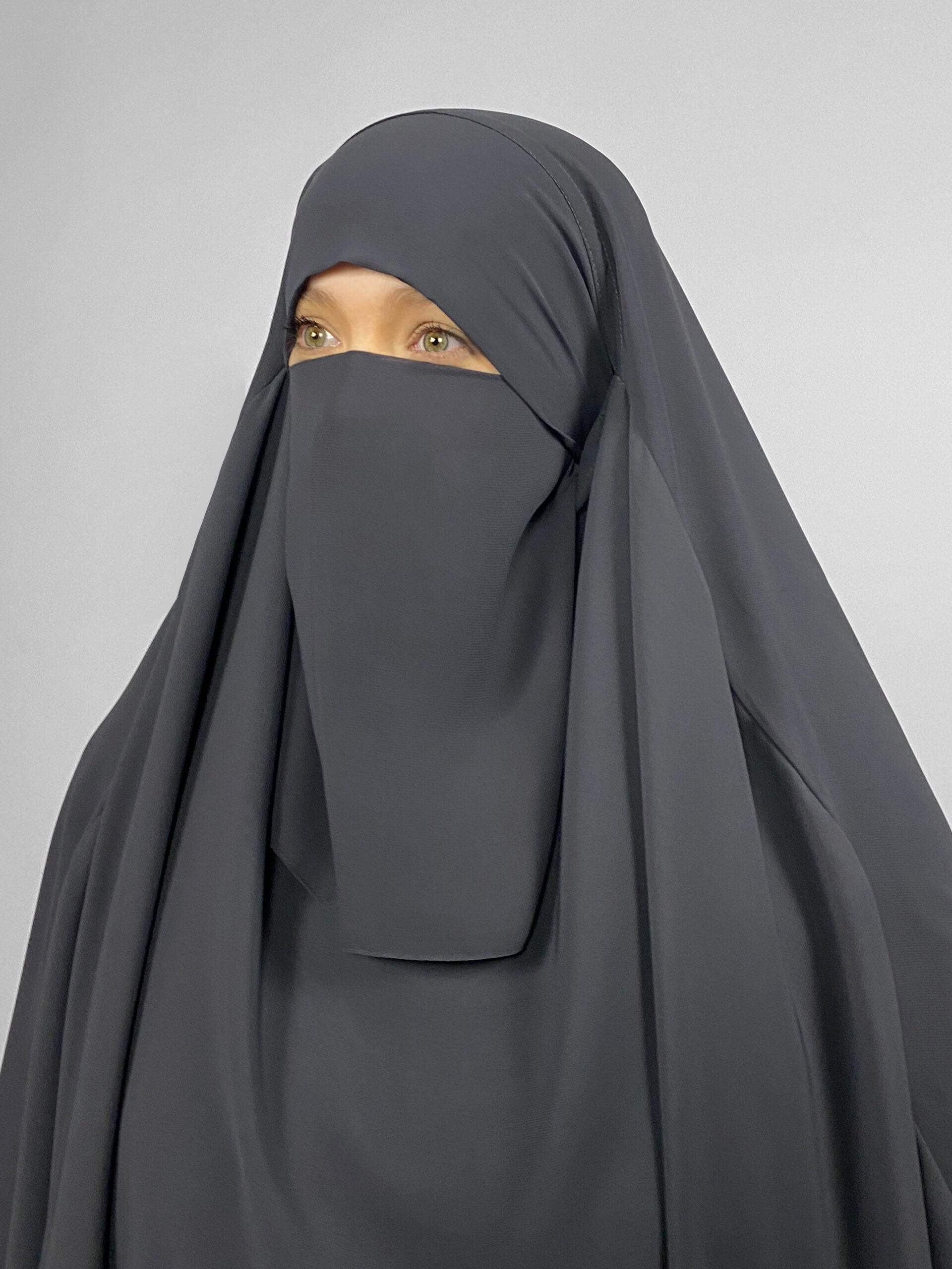 Short Half Niqab | Tie back