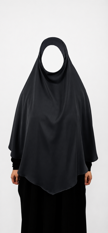 Charcoal Diamond Khimar | Short