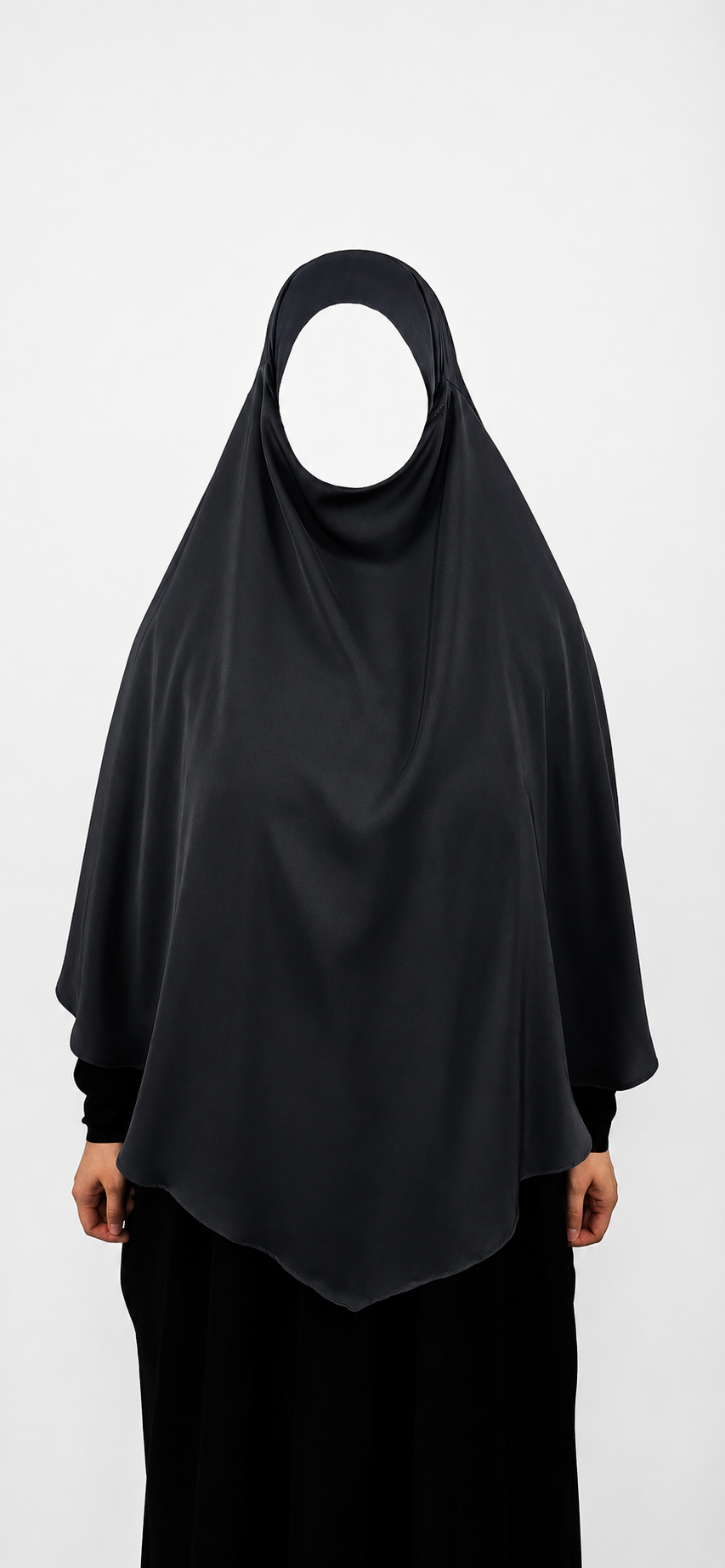 Charcoal Diamond Khimar | Short