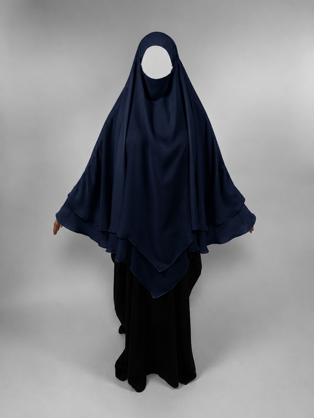 2 Layer Diamond Chiffon Khimar