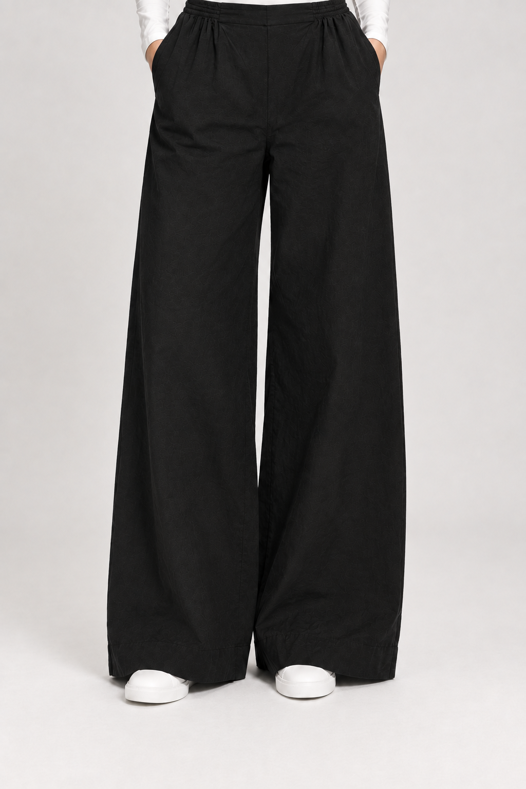 Cotton Modest Co-Ord Set | Shirt Style Abaya with Wide Leg Palazzo Trousers