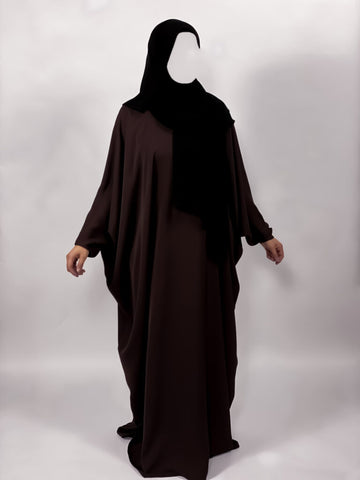 Classic Butterfly Abaya | Mocha Noir
