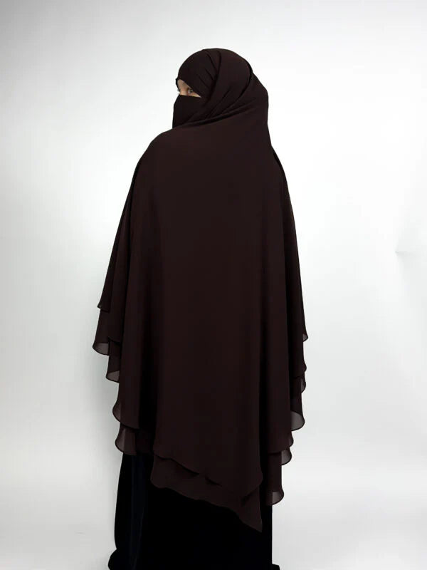 2 Layer Diamond Chiffon Khimar
