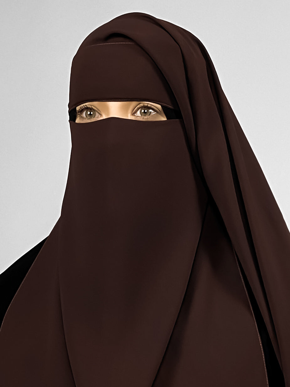 Short 2 Layer Niqab: Pinch
