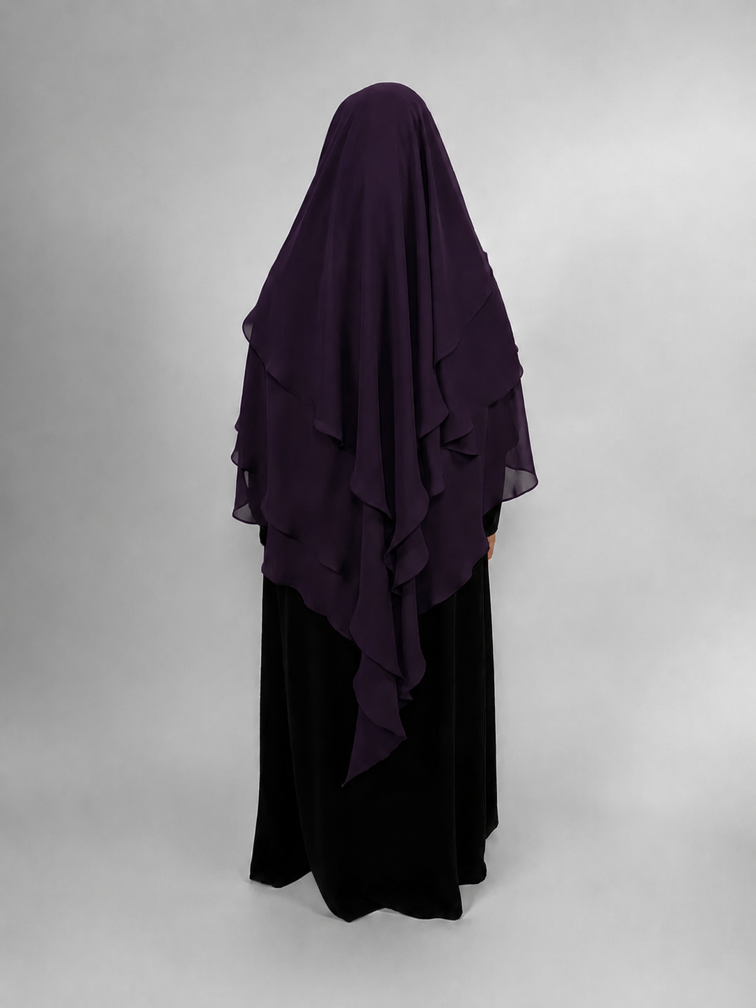 Diamond Layered Chiffon Khimar