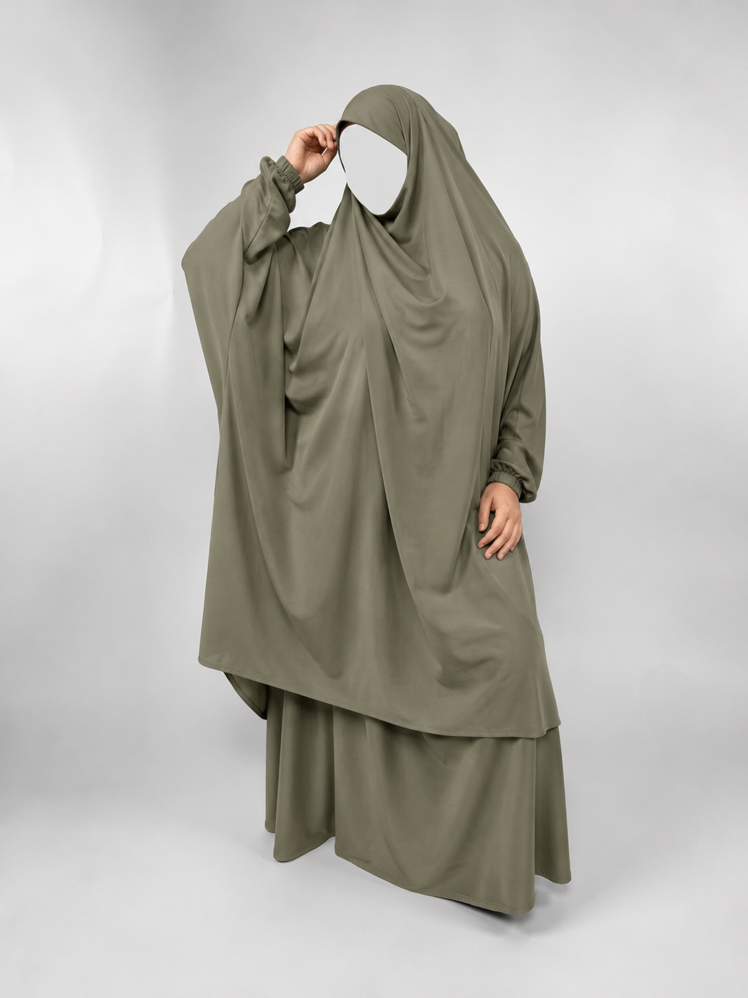 2 Piece Jilbab | Elastic Cuff | Nida