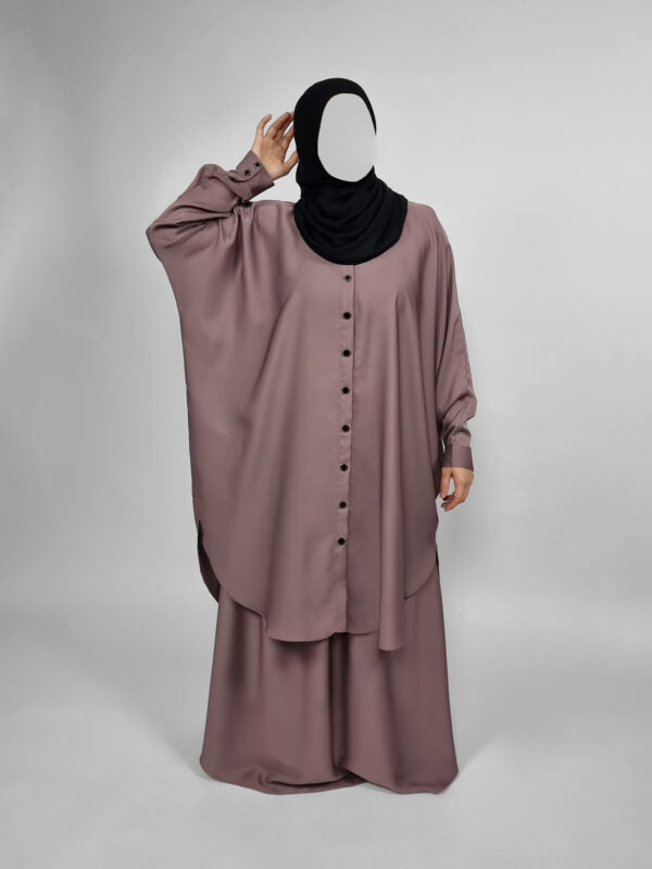 Oversized Buttoned Shirt Set