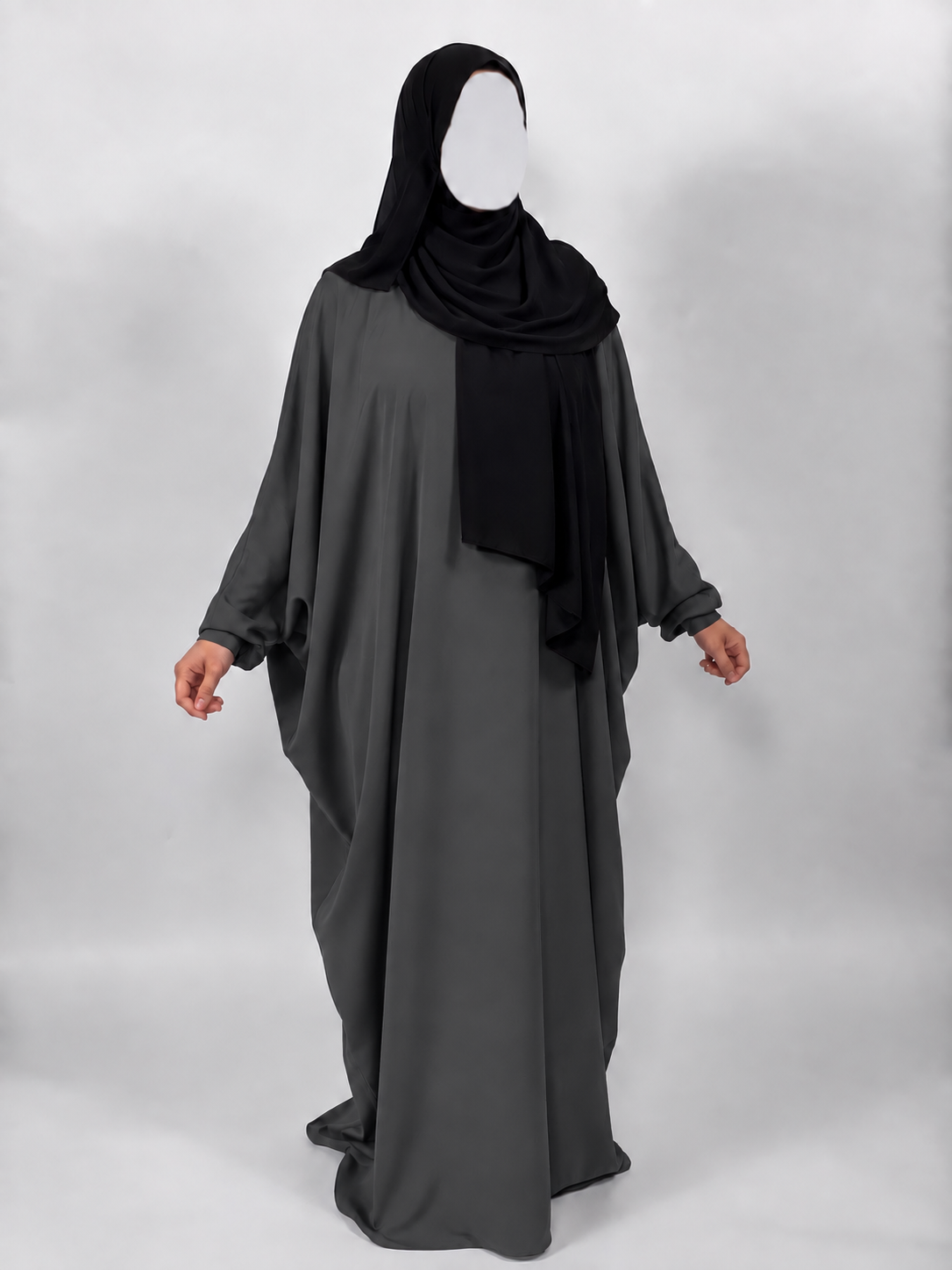 Classic Butterfly Abaya | Emerald Noir