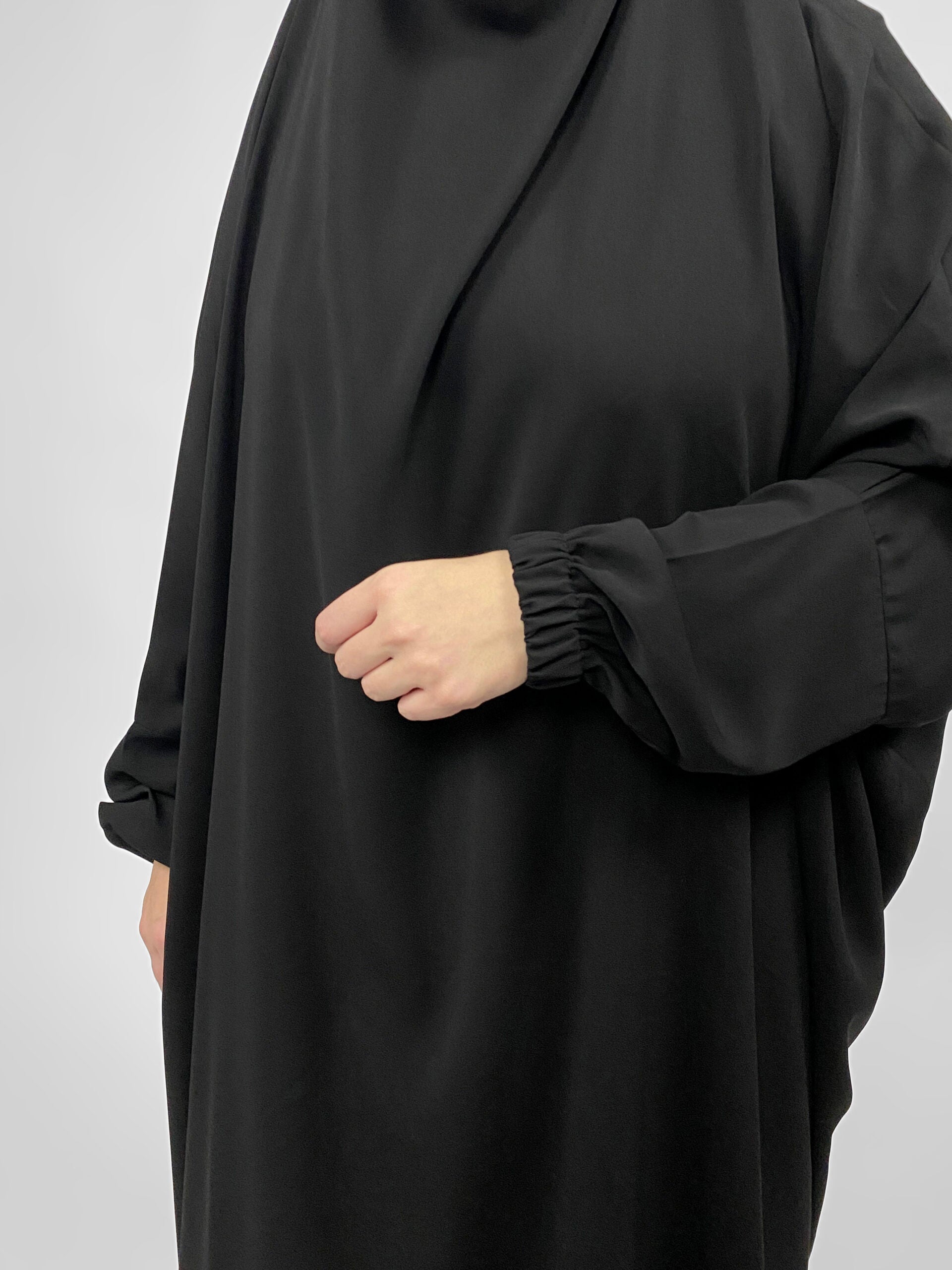 Matte 2 Piece Jilbab | Elastic Cuff