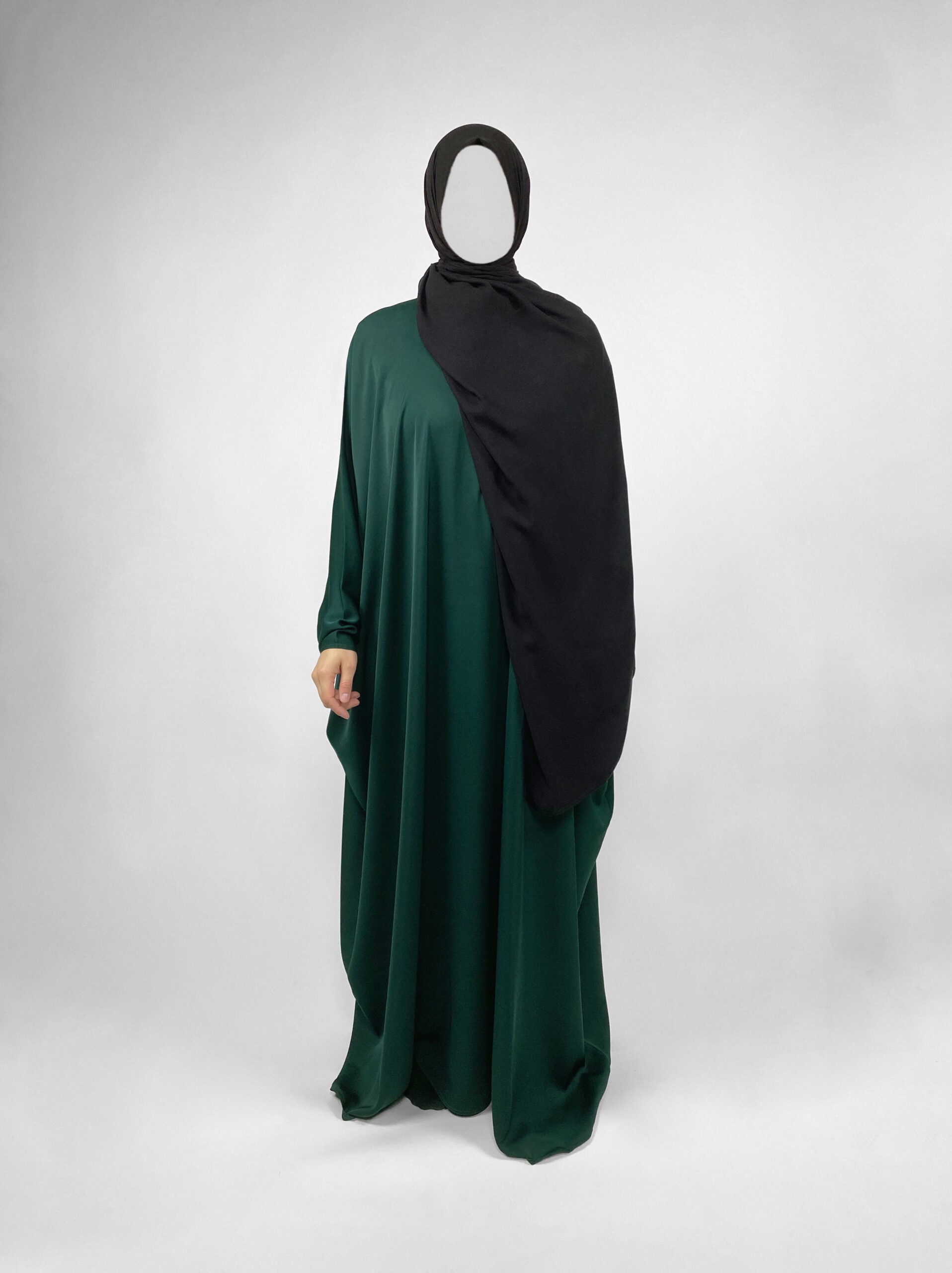 Classic Butterfly Abaya | Emerald Noir