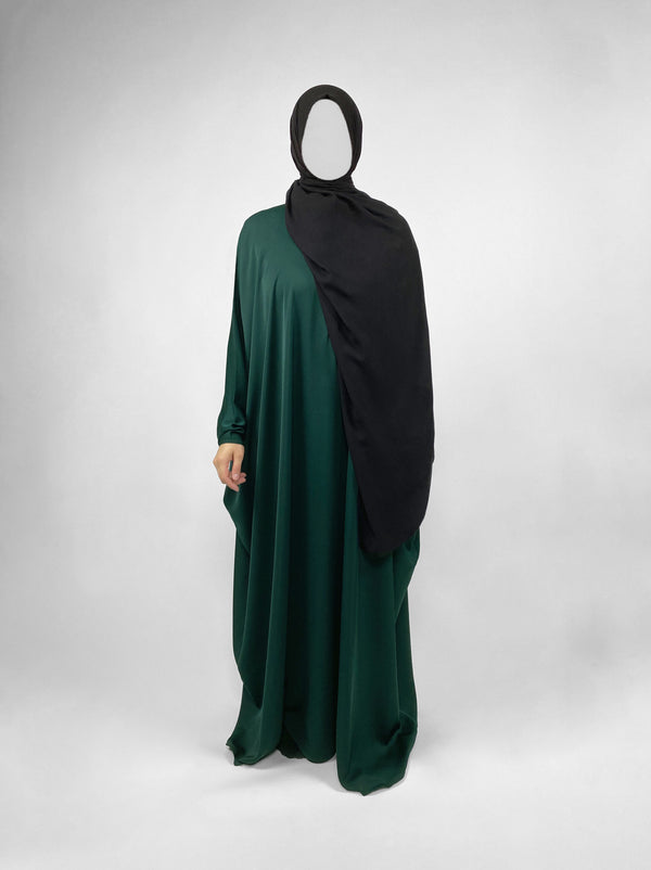 Classic Butterfly Abaya | Emerald Noir