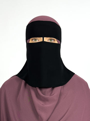 Extra Short 1 Layer Niqab | Thick Nose String
