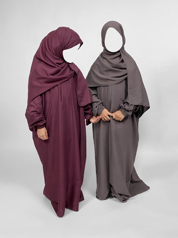 Prayer Abaya with Scarf | Right Handed