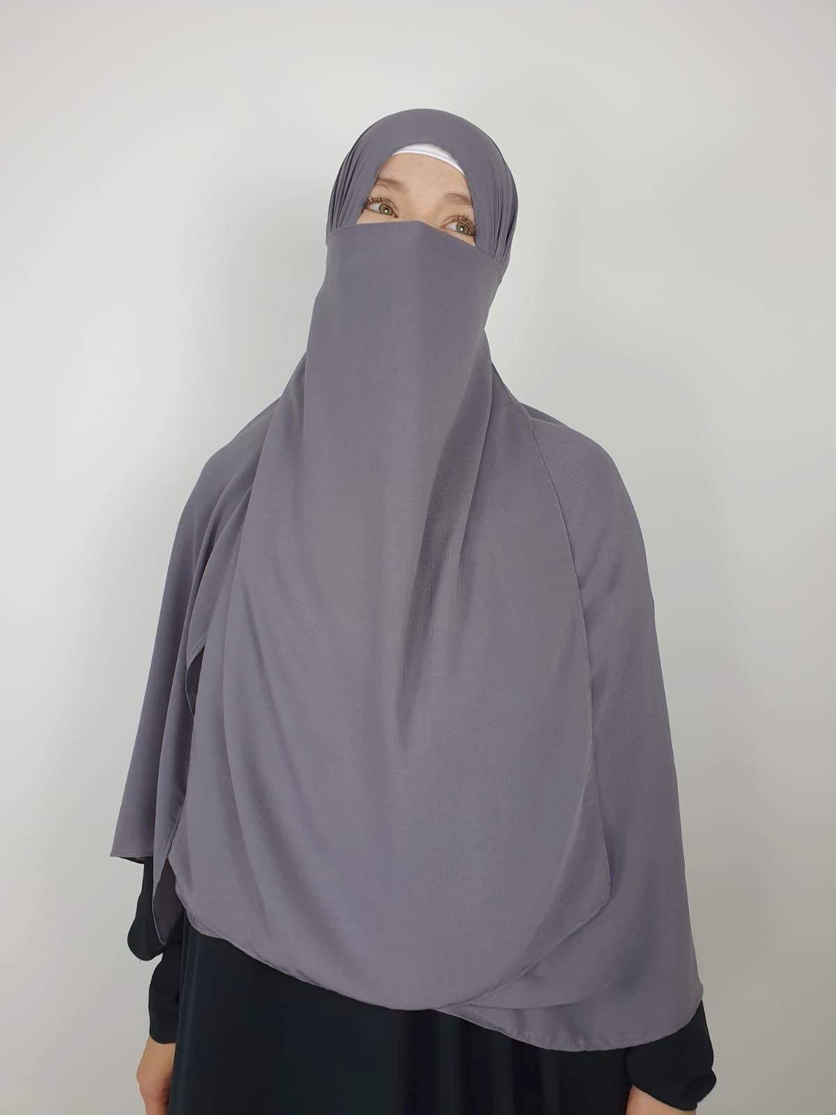 Extra Long 24" Half Niqab | Elastic Back