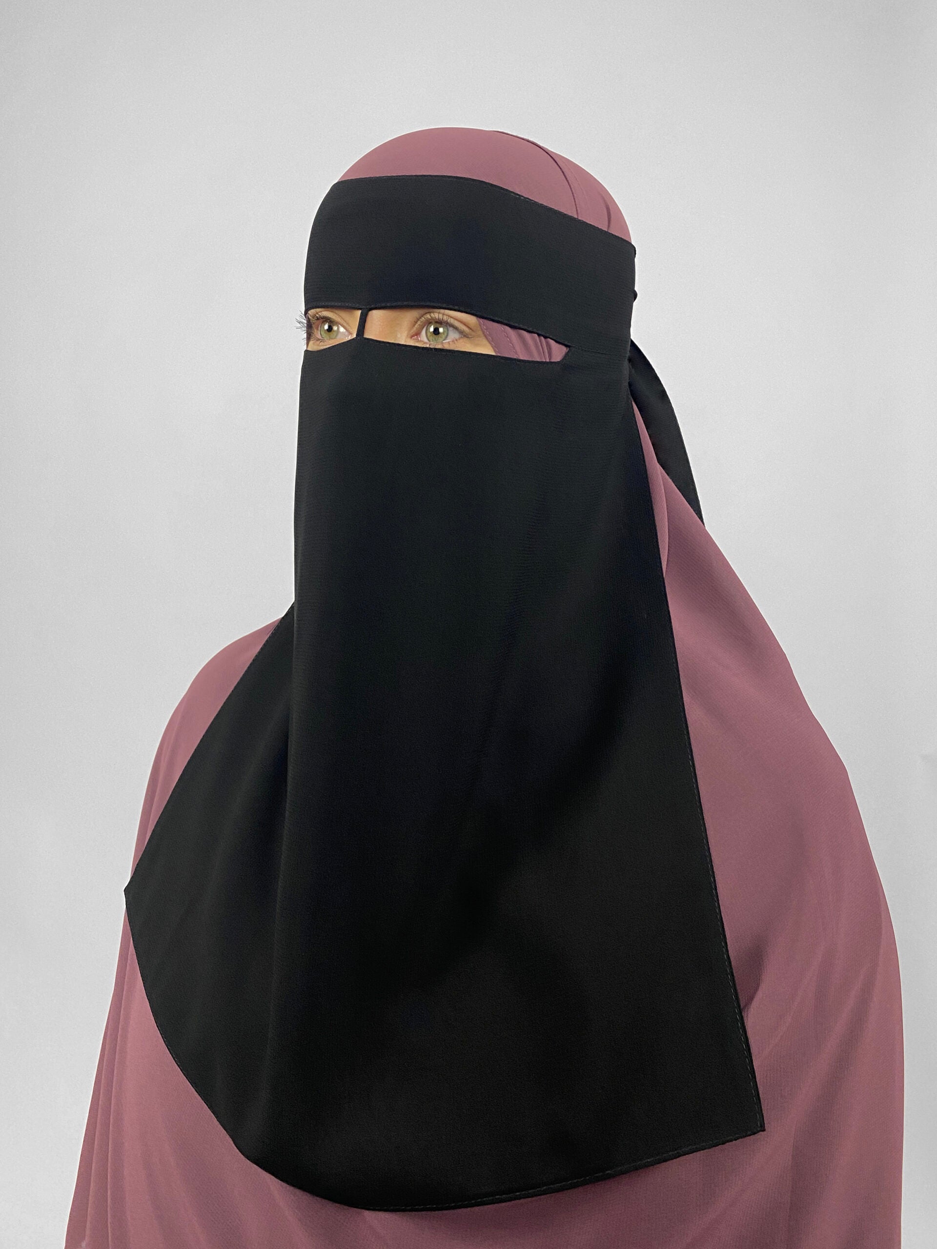 Medium 1 Layer Niqab | Thick Nose String
