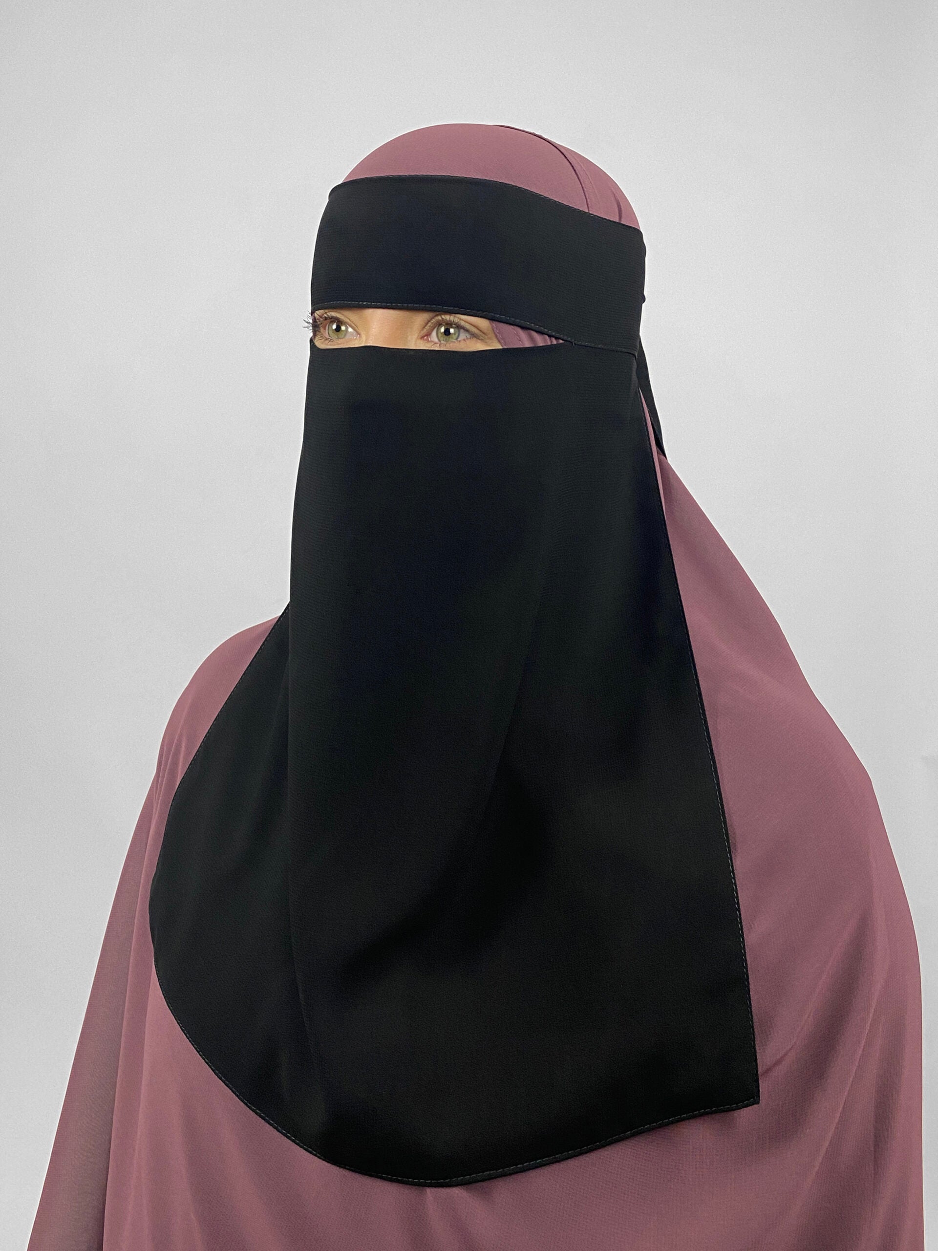 Medium 1 Layer Niqab | Velcro Fastening