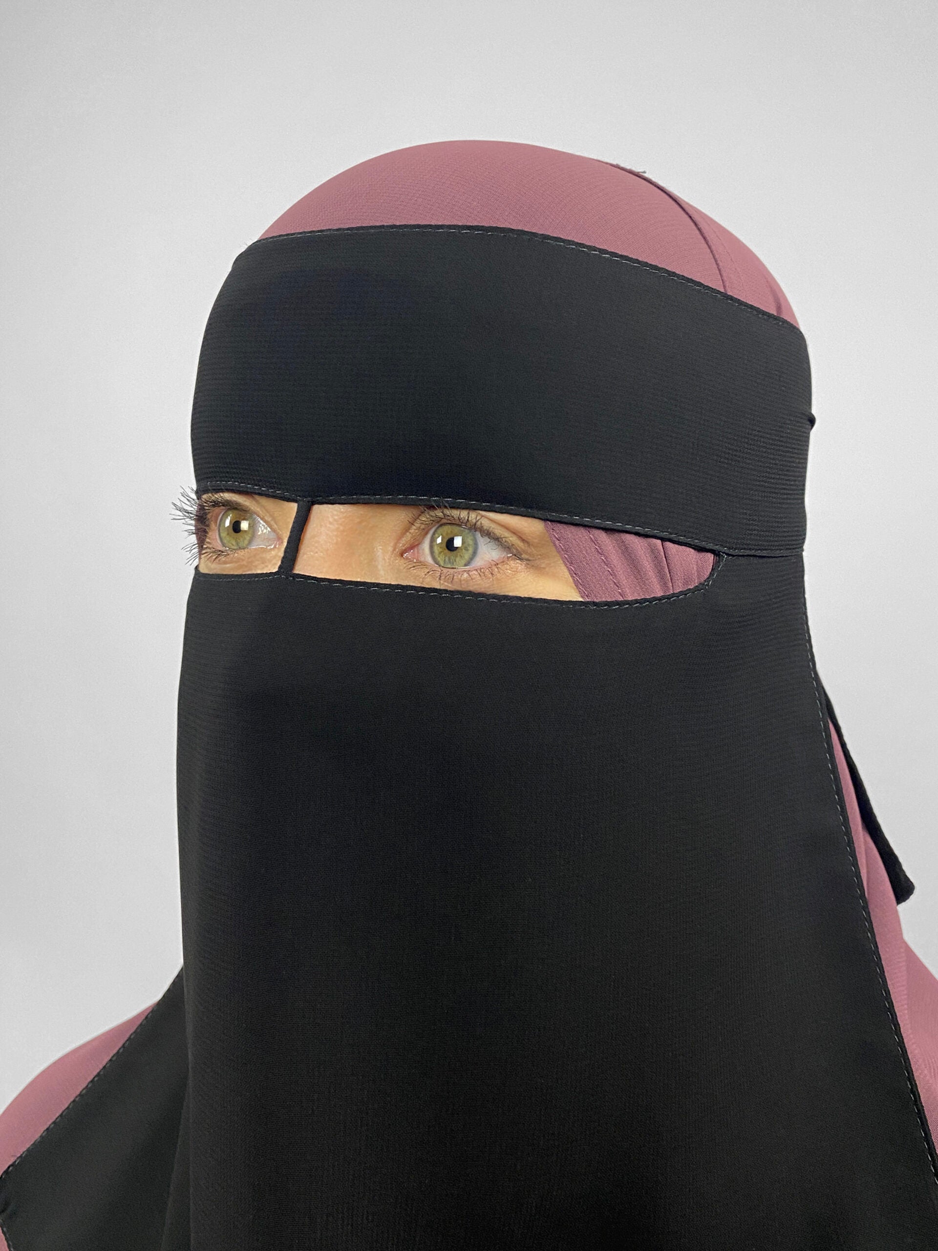 Short 1 Layer Niqab | Thick Nose String