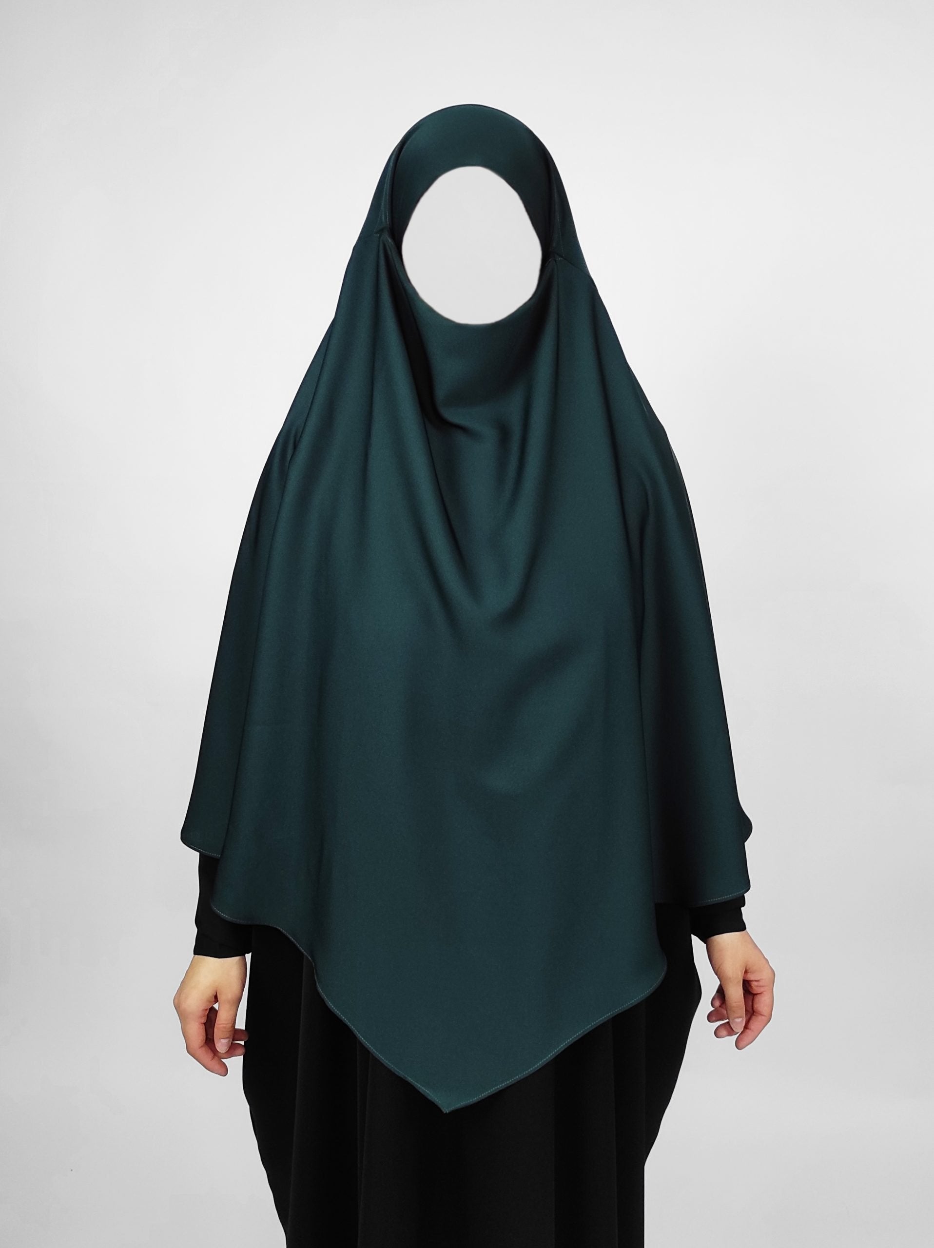 Teal Green Diamond Khimar | Short