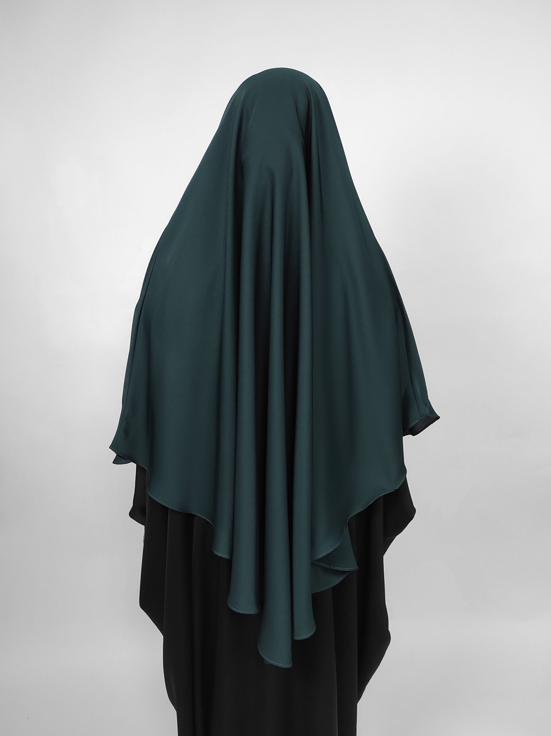 Teal Green Diamond Khimar | Short