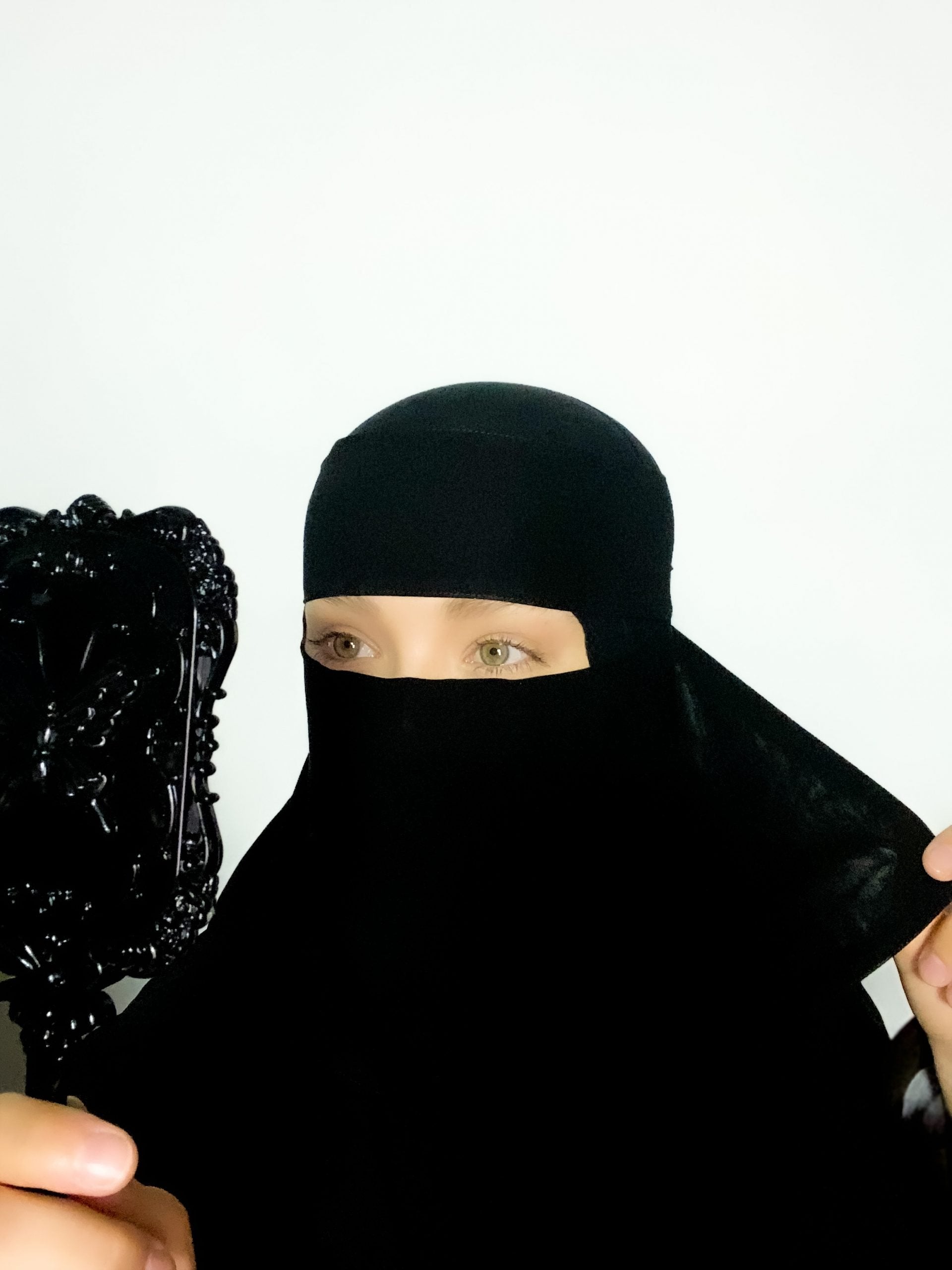 8" 1 Layer Niqab: Wide Eye Opening