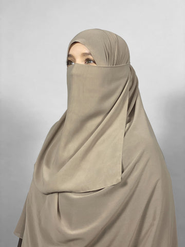 Medium Half Niqab | Tie Back