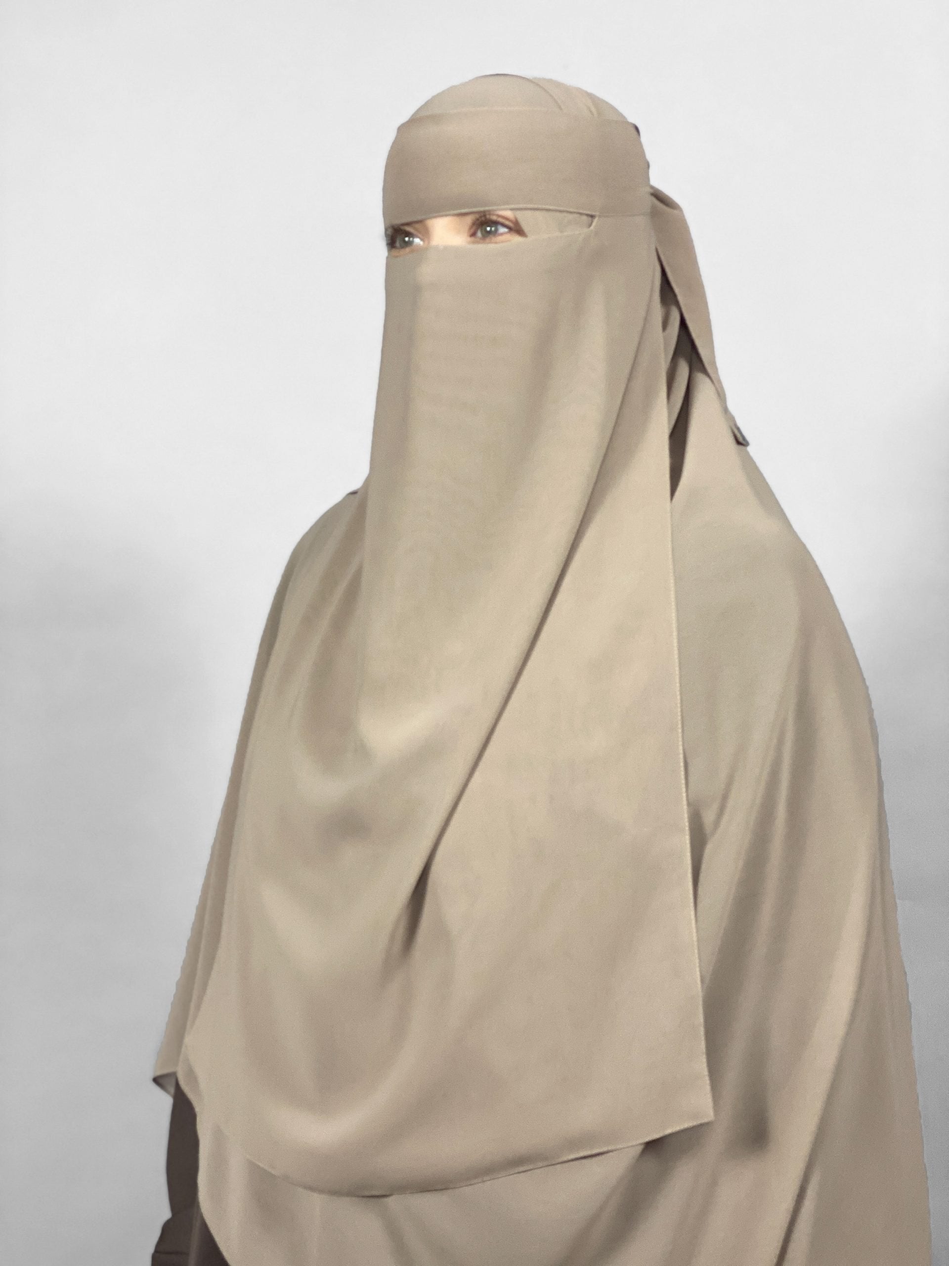 Extra Long 24" Niqab | 1 Layer | No Pinch