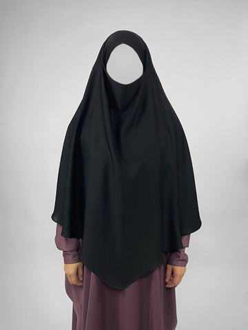 Short Black Diamond Khimar