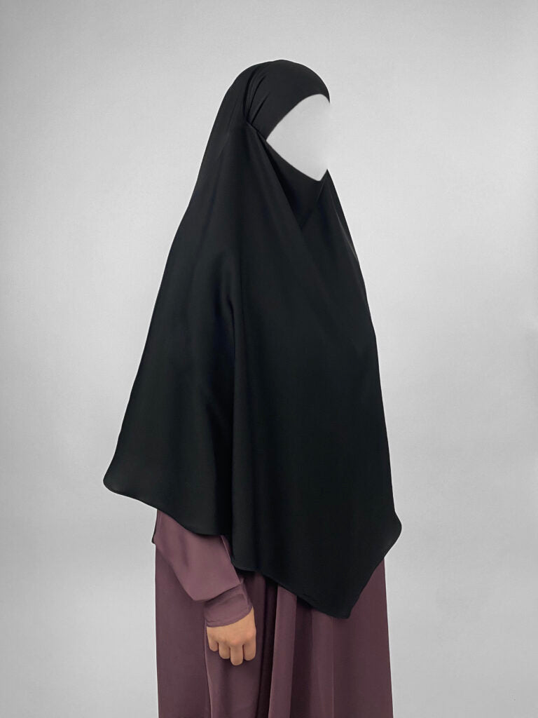 Short Black Diamond Khimar