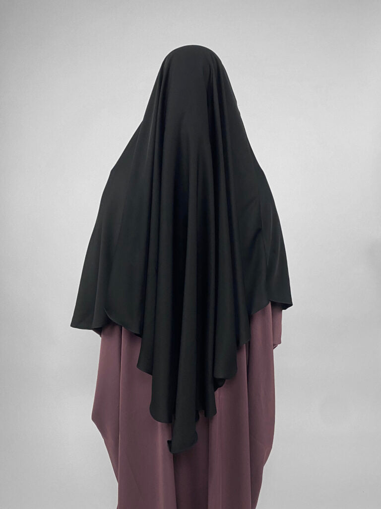Short Black Diamond Khimar