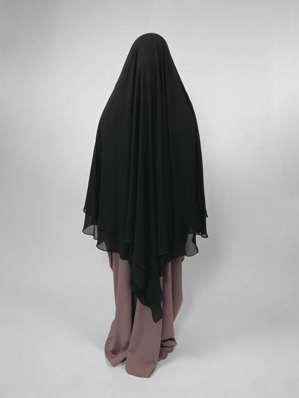 2 Layer Diamond Chiffon Khimar