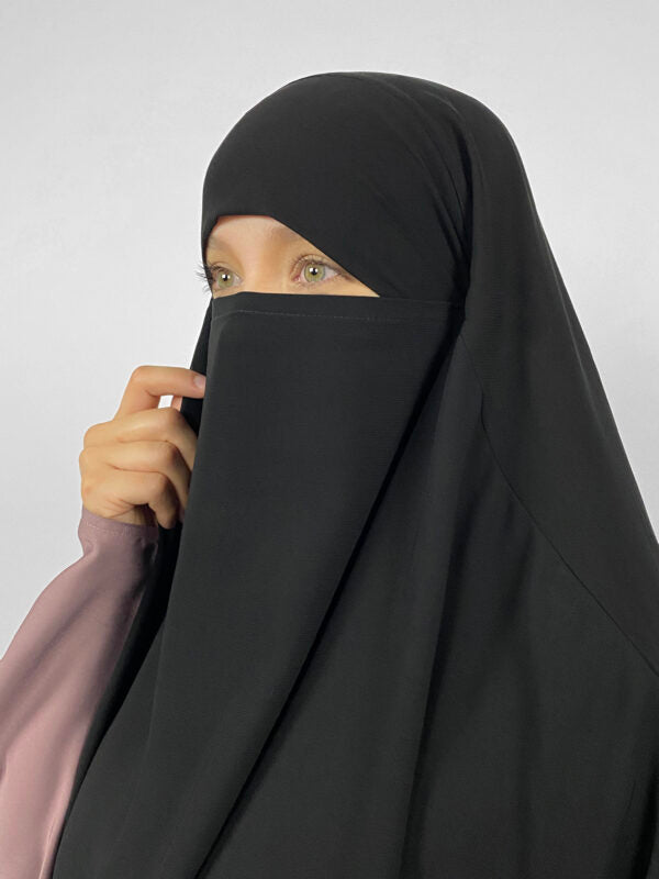 2 Layer Diamond Chiffon Khimar