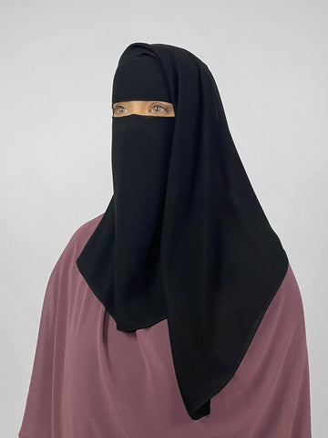 Short 2 Layer Niqab: Pinch